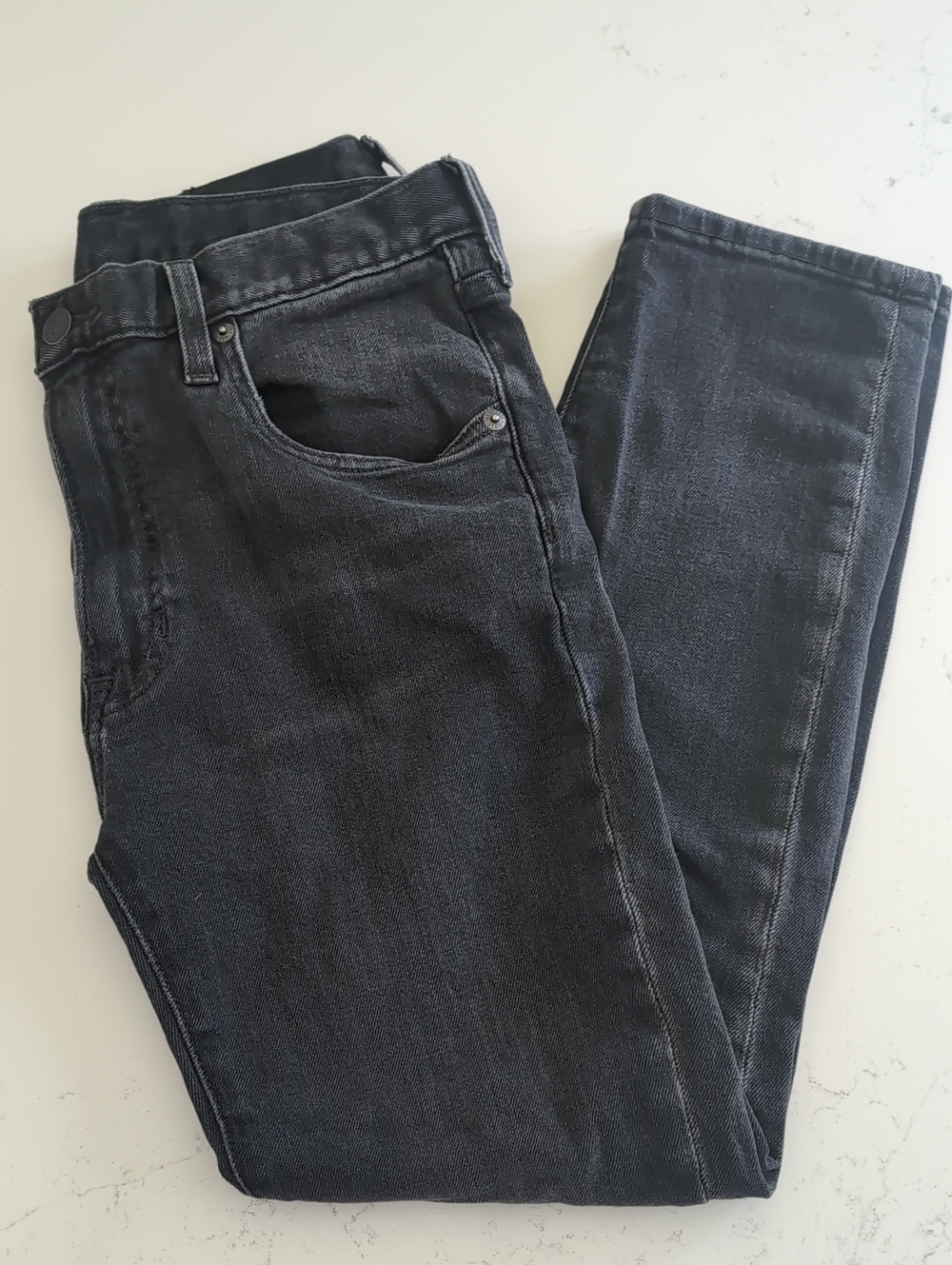 Frye Dark Washed Black Cropped Jeans